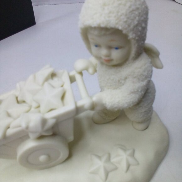 Department 56 Snowbabies There's Another One Figurine Christmas Wheelbarrow - Picture 6 of 13